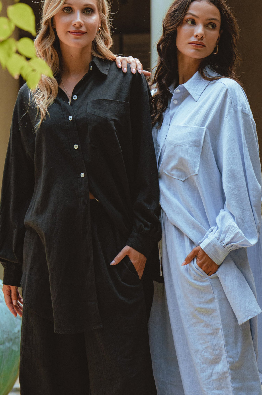 Calin Wide Leg Linen Pants (Sale)